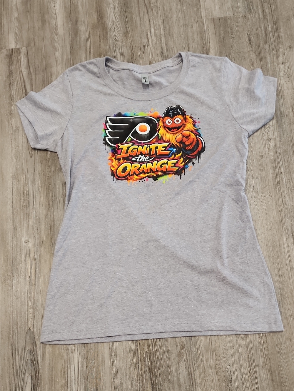 Philadelphia Flyers Ignite the Orange Graphic Tee with Mascot Gritty